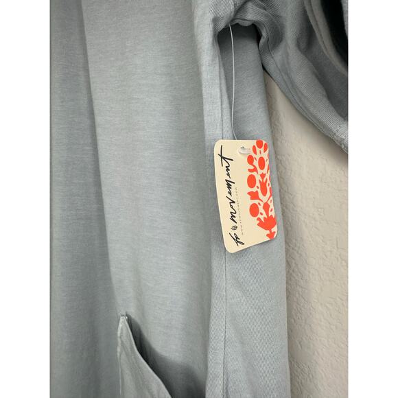 FREE PEOPLE MOVEMENT Hot Shot Tee Romper in Light Blue Grey Size XS - Picture 7 of 10
